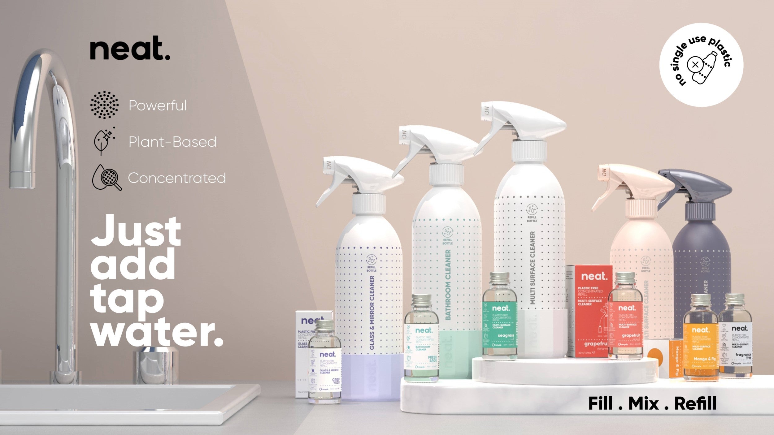 Plastic Free Cleaning with Neat.